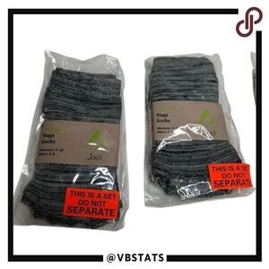Joci Yoga socks open toe size women’s (5-10). / men’s (4-9)‎ 2 Pair NWT